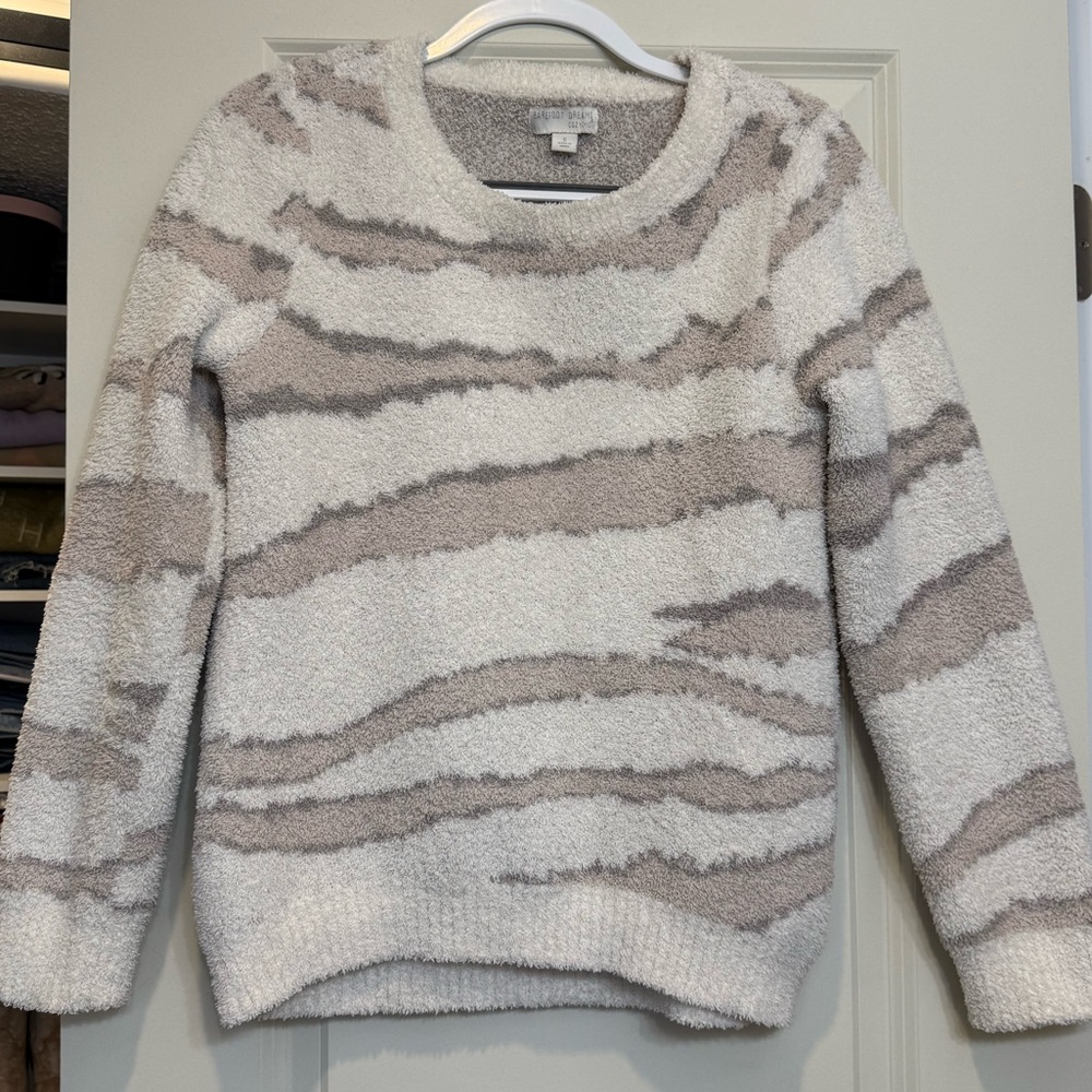 Barefoot Dreams Women's Sweater - Cream and Tan